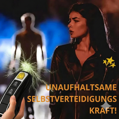 Elektrischer Notfallschlüssel (Lampe, Elektroschocker, Alarm)